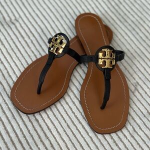 Tory Burch Black and Brown Women's Sandals